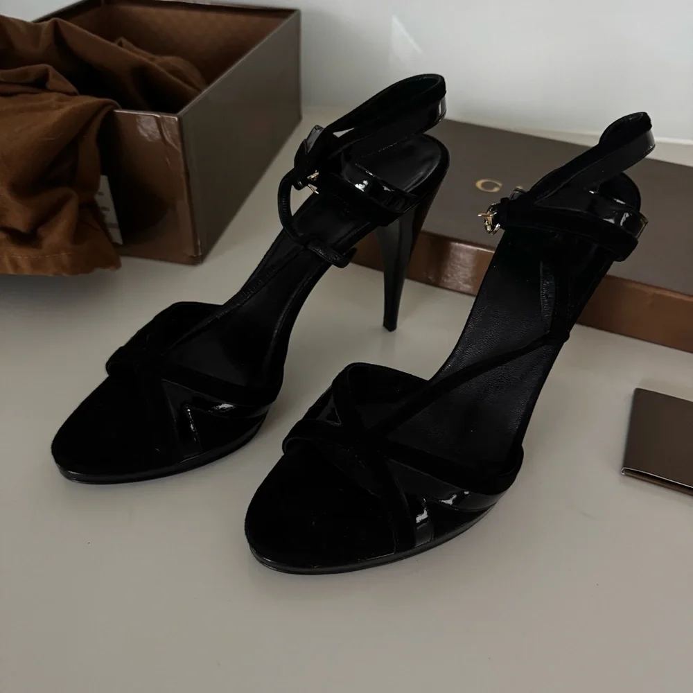 Gucci 4” black heels size 9 b - Picture 6 of 16
